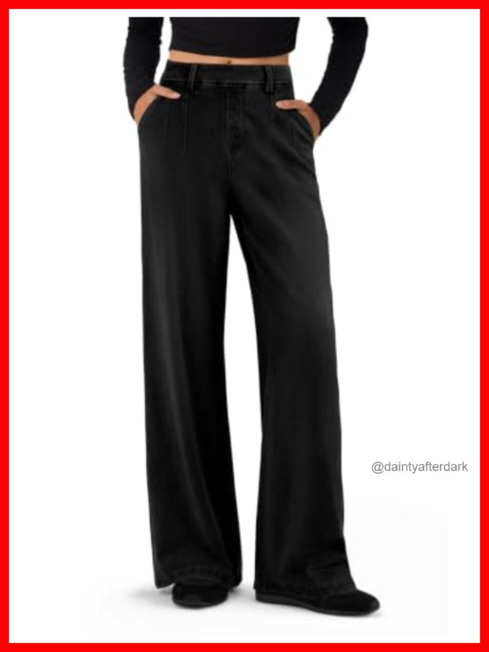Wide Leg Sweatpant Jeans for Women High Waisted Stretchy Denim Pants Elastic